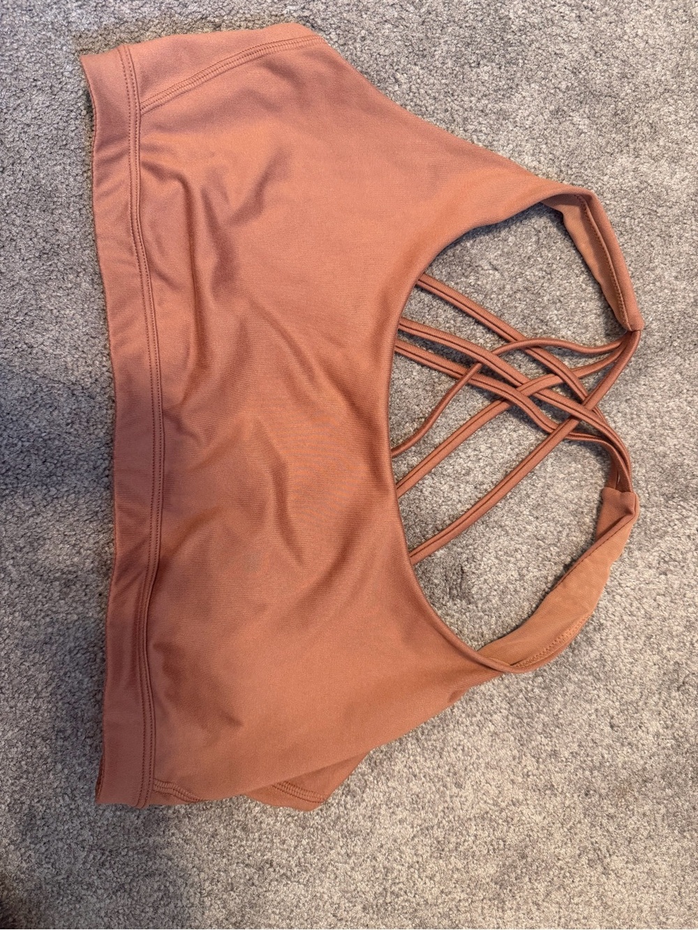 Victoria's Secret Strappy Back Sports Bra in Terracotta